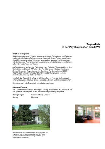 Tagesklinik Haus A14 - Wil (447 kB, PDF) - Kantonale ...