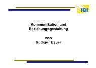 Kommunikation und Beziehungsgestaltung von RÃ¼diger Bauer