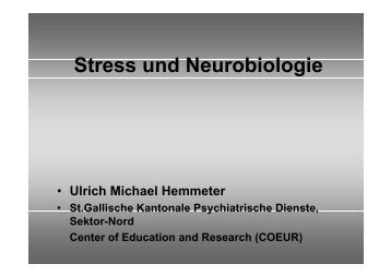 Ulrich Michael Hemmeter - Kantonale Psychiatrische Dienste ...