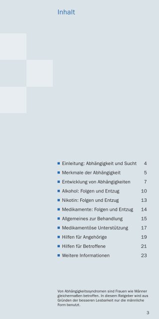 Ratgeber AbhÃ¤ngigkeit - Psychiatrie - UniversitÃ¤tsklinikum Erlangen