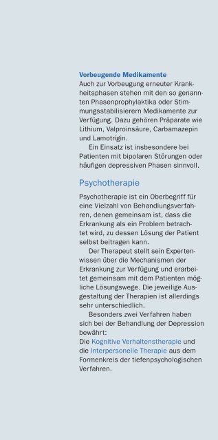 Ratgeber Depression - Psychiatrie - UniversitÃ¤tsklinikum Erlangen