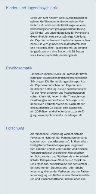 Psychiatrische und Psychotherapeutische Klinik - Psychiatrie ...