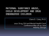 Maternal Substance Abuse, Child Development and Drug - Emory ...