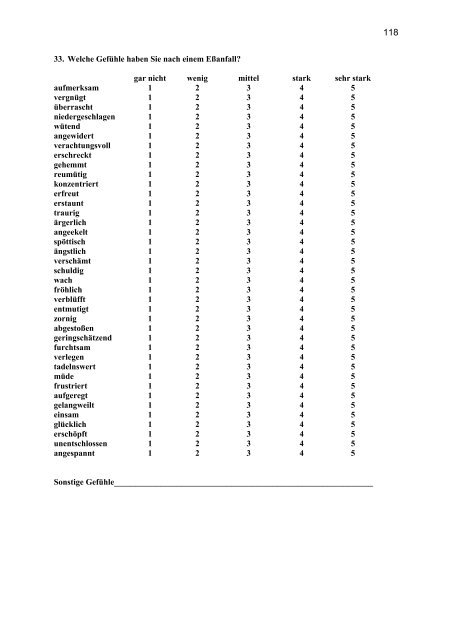 Affektregulation bei Bulimia Nervosa - UniversitÃ¤t OsnabrÃ¼ck