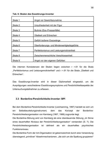 Affektregulation bei Bulimia Nervosa - UniversitÃ¤t OsnabrÃ¼ck