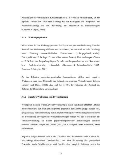 Psychotherapieforschung - Institut fÃ¼r Psychologie - UniversitÃ¤t ...