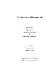 Therapieziele und Therapieerfolg - Institut fÃ¼r Psychologie ...