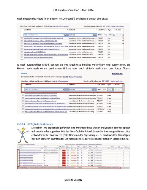 Link Research Tools Handbuch