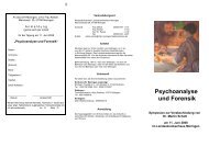 Psychoanalyse und Forensik - Psychologie-aktuell.com