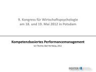 Kompetenzbasiertes Performancemanagement 9. Kongress für ...