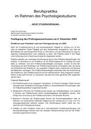 Richtlinien zum Praktikum (neue Studienordnung) - Institut fÃ¼r ...