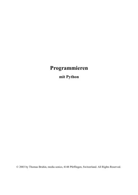 Programmieren mit Python