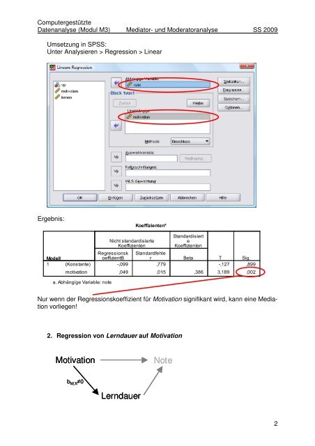 Handout Mediatoranalyse