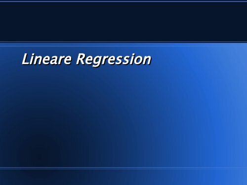 12. Lineare Regression