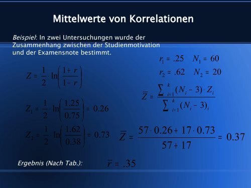 Koeffizienten/Regression