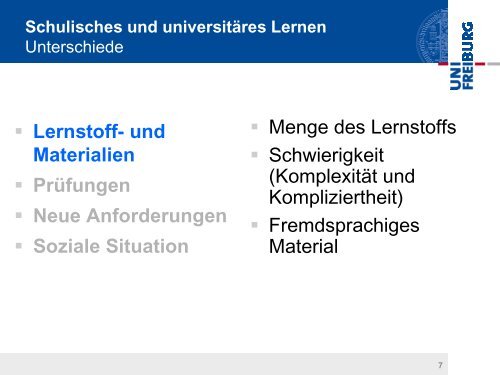 UniversitÃ¤re Lern- und Arbeitstechniken - Institut fÃ¼r Psychologie