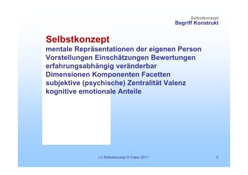 Selbstkonzept 01 - Institut fÃ¼r PÃ¤dagogische Psychologie