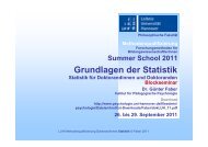 Blockseminar zu Grundlagen der Statistik - Institut fÃ¼r PÃ¤dagogische ...