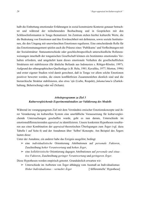 Verantwortungszuschreibung und Ãrger - Institut fÃ¼r Psychologie ...