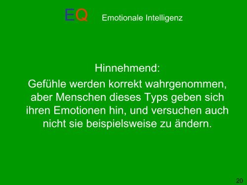 Emotionale Intelligenz - Psychologie