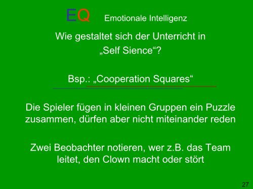 Emotionale Intelligenz - Psychologie