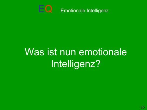 Emotionale Intelligenz - Psychologie