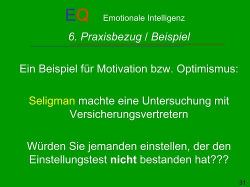 Emotionale Intelligenz - Psychologie