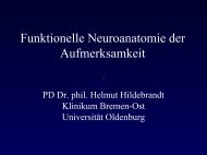Funktionelle Neuroanatomie der Aufmerksamkeit - UniversitÃ¤t ...