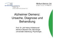 Alzheimerdemenz - UniversitÃ¤t Oldenburg