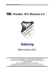 Satzung Satzung atzung - DJK Preußen 1911 Bochum eV