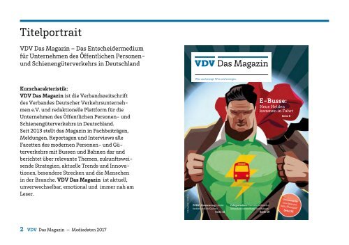 Mediadaten VDV – Das Magazin 2017