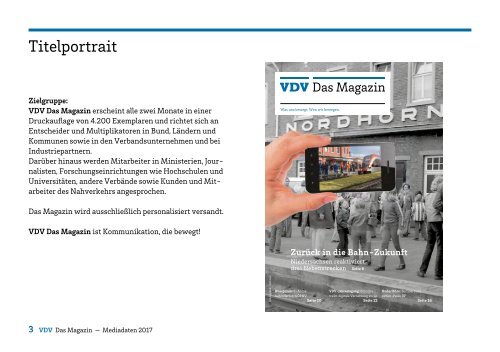 Mediadaten VDV – Das Magazin 2017