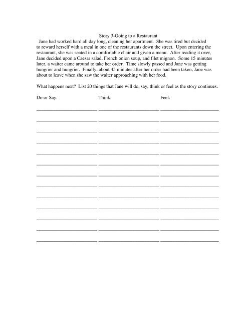 Story Completion Task (Projective Priming) We have used this task ...