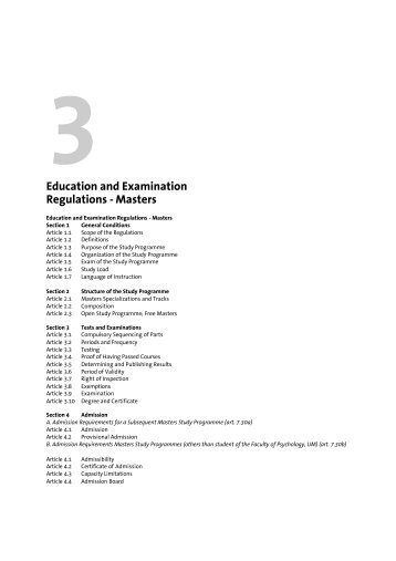 Masters - Psychology and Neuroscience - Maastricht University