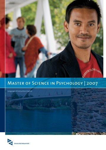 Master of Science in Psychology | 2007 - Faculty of Psychology and ...