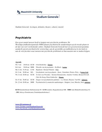 Psychiatrie - Psychology and Neuroscience