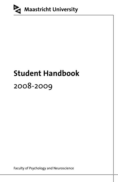 Student Handbook (pdf) - Psychology and Neuroscience ...