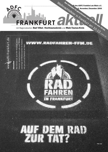 Frankfurt aktuell - Ausgabe 6 (November ... - ADFC Frankfurt