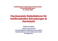 Vortrag - Psychosomatik Basel