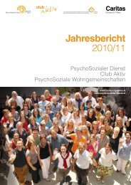 Jahresbericht 2010/11 - PsychoSozialen Dienstes