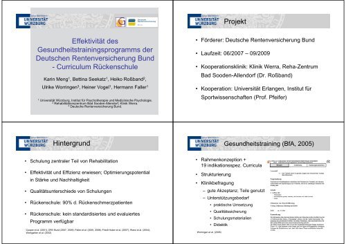 Ruckenschule Aus Dem Gesundheitstraining Der Drv Bund Pdf
