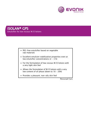 ISOLANÂ® GPS ISOLANÂ® GPS