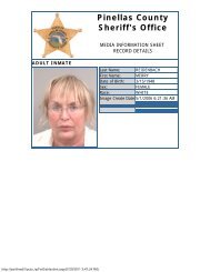 Pinellas County Sheriff's Office - PsychSearch