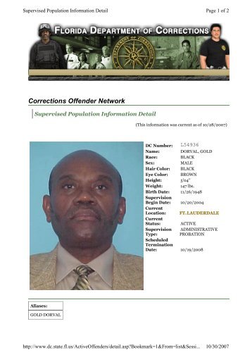 Corrections Offender Network - PsychSearch