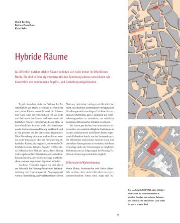 Hybride Räume - Lehrstuhl für Planungstheorie und Stadtentwicklung