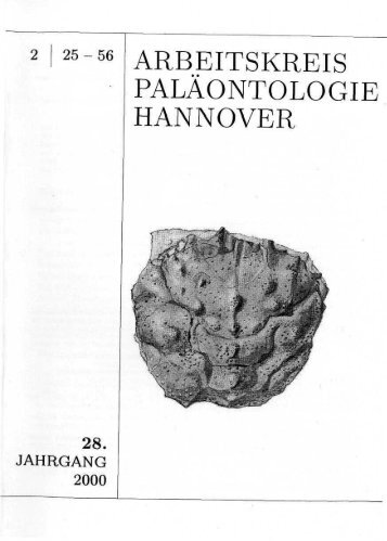 28. - Arbeitskreis Paläontologie Hannover