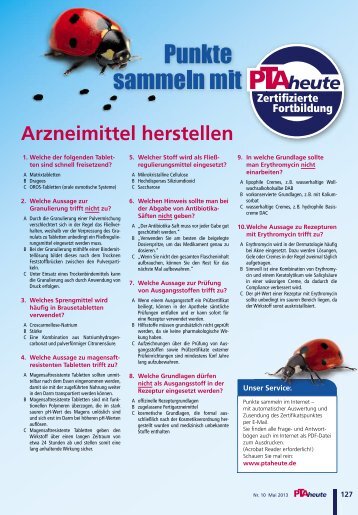 Arzneimittel herstellen - PTAheute