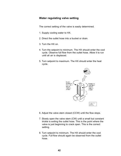 HX Series Chiller Service Manual General Service ... - Chiller City