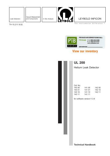 Leybold UL-200 Manual.pdf - Pascal Technologies, Inc