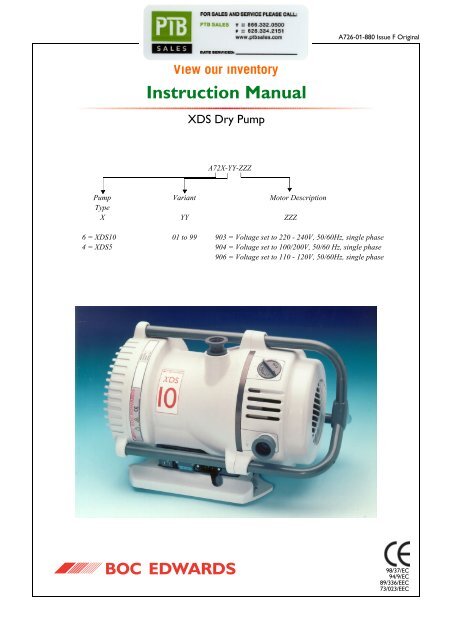 Edwards XDS Scroll Pump Manual.pdf 